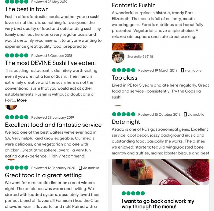 A few reviews from our social media