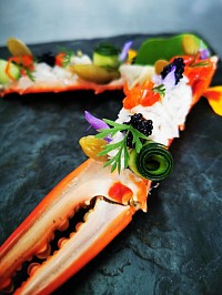 Blue Swimmer crab sashimi