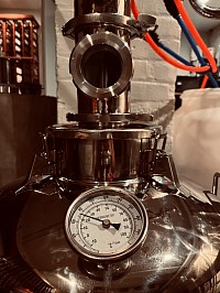 Copper Ambelic still for spirit testing